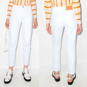 FRAME Le Italien Womens Straight Leg High Rise Jeans
